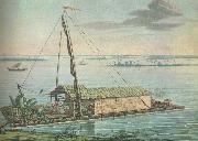 alexander uon humboldt anvande denna flotte pa guayaquilfloden i ecuador under sin sydaneri kanska expedition 1799-1804 william r clark
